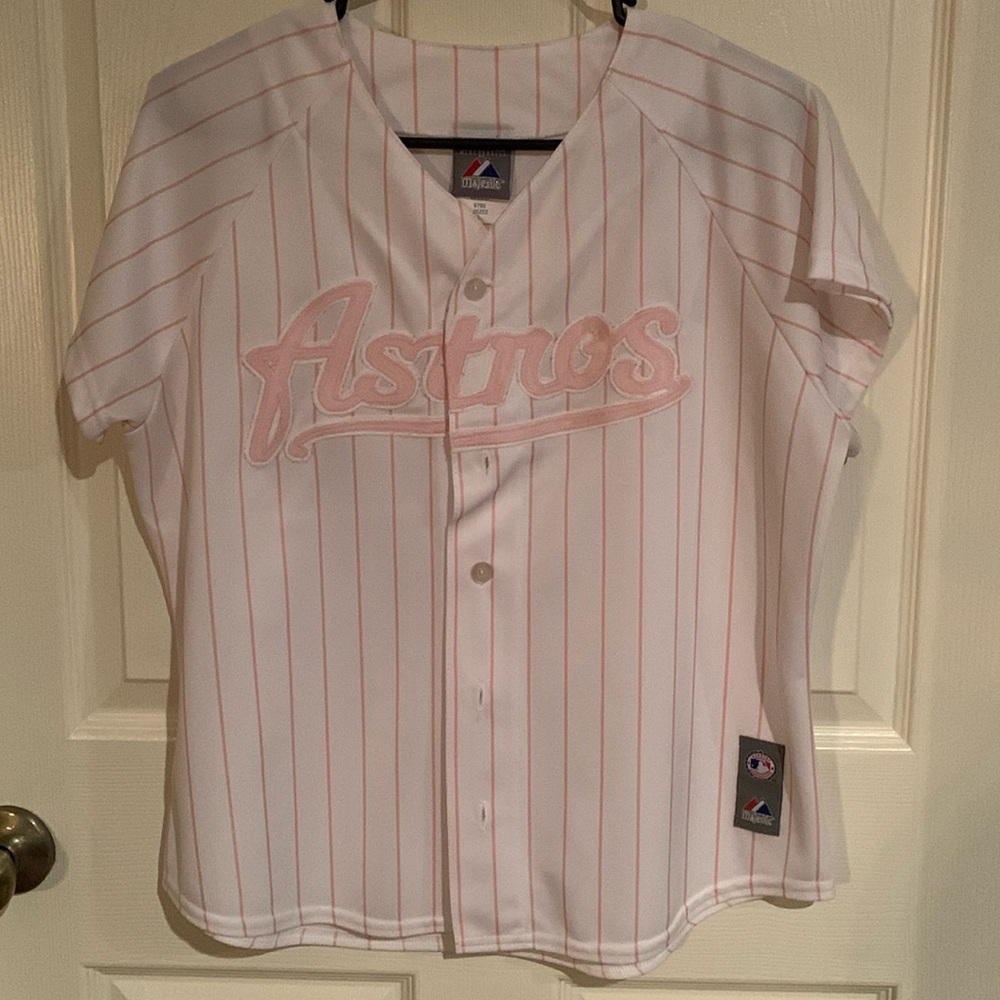 Houston Astros Ladies Pink Jersey